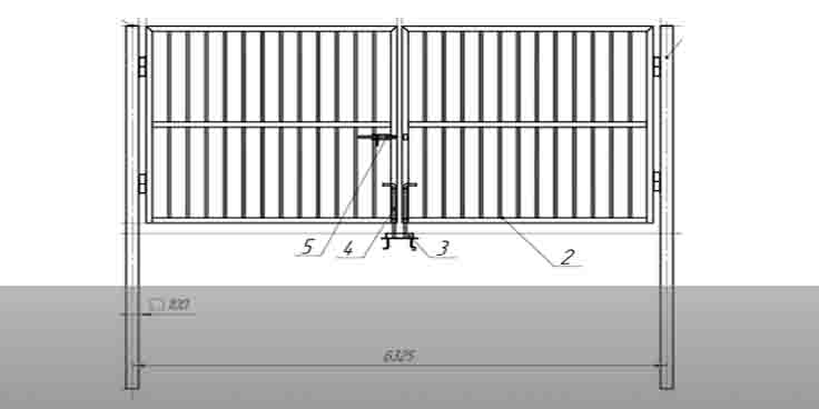 Ворота распашные