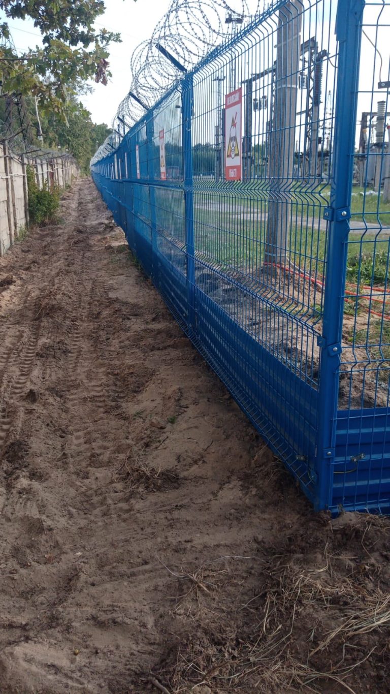 Монтаж забора