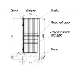 Калитка схема1