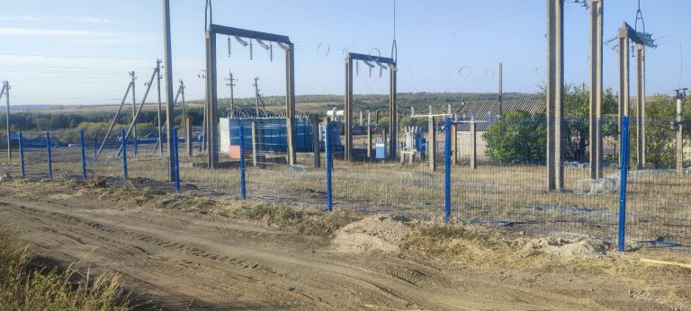 Монтаж забора